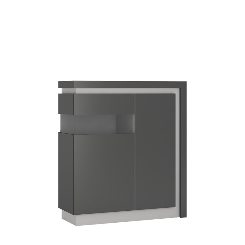2 door designer cabinet (LH) (including LED lighting)